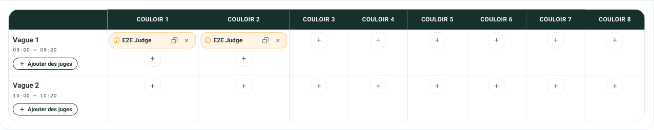 Illustration de la nouveauté — Version 1.3.0 — Repérez les doublons de juges en un coup d'œil