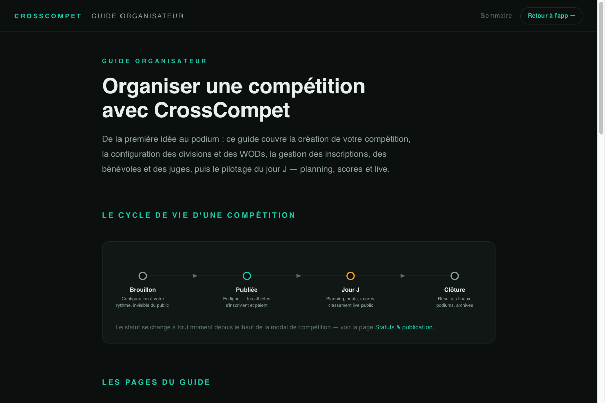 Illustration de la nouveauté — Version 1.1.0 — Communication avec les inscrits et affectation des juges