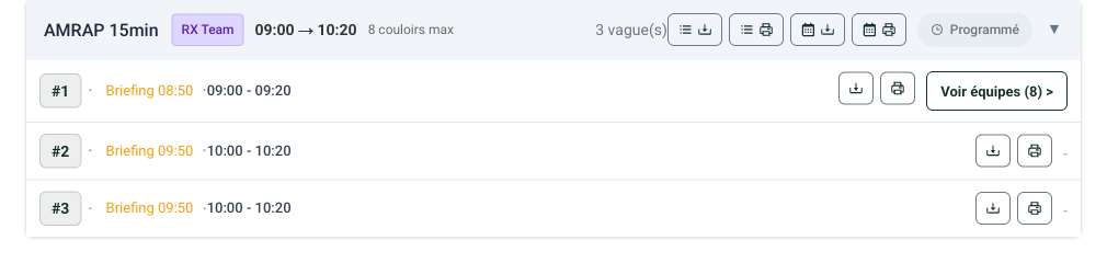 Illustration de la nouveauté — Version 1.7.0 — Équipes et planning s'exportent en Excel